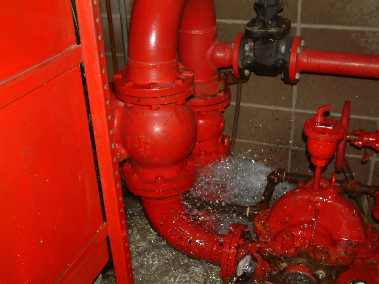 Commercial water damage mitigation project